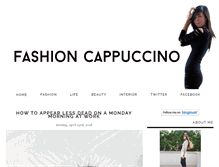 Tablet Screenshot of fashioncappuccino.com